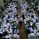 An office in the City of London on the day of government deregulation of financial markets on October 27, 1986, sometimes called the “big bang”.